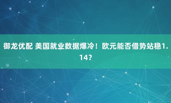 御龙优配 美国就业数据爆冷！欧元能否借势站稳1.14？